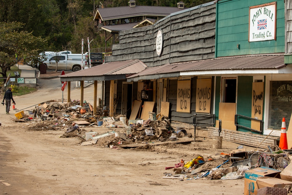 Recovery Efforts Continue in Chimney Rock, North Carolina