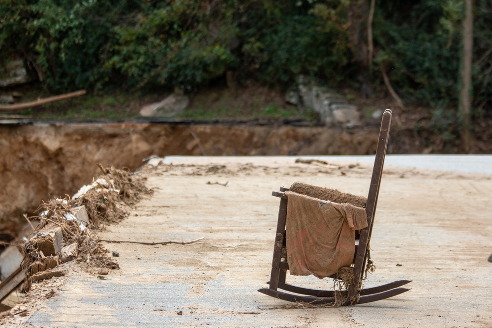 Recovery Efforts Continue in Chimney Rock, North Carolina