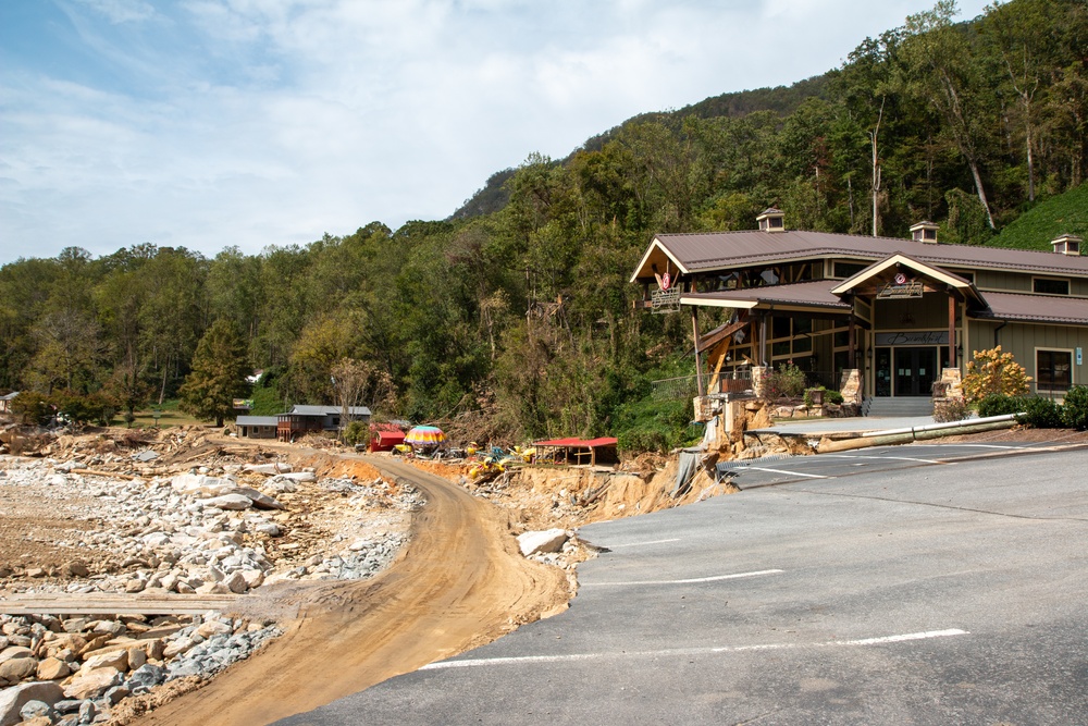 Recovery Efforts Continue in Chimney Rock, North Carolina