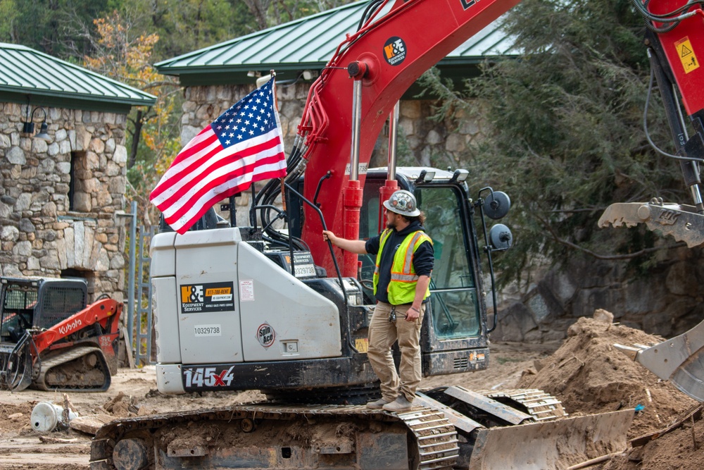 Recovery Efforts Continue in Chimney Rock, North Carolina