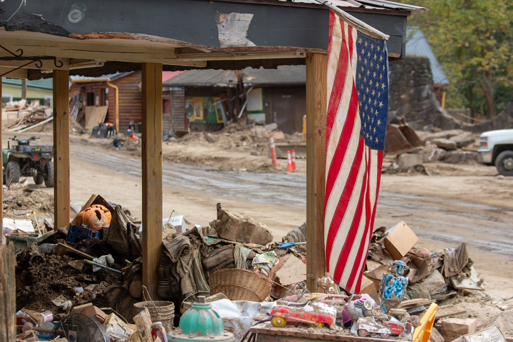 Recovery Efforts Continue in Chimney Rock, North Carolina