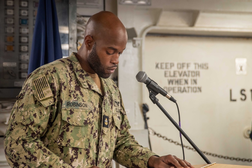 USS Ronald Reagan (CVN 76) celebrates U.S. Navy’s 249th birthday