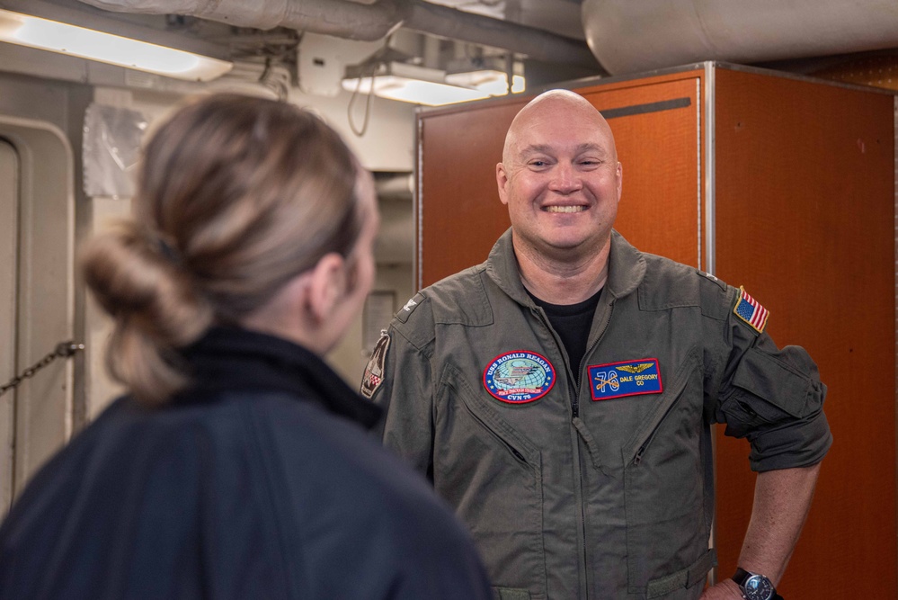 USS Ronald Reagan (CVN 76) celebrates U.S. Navy’s 249th birthday