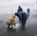 USS Carl Vinson (CVN 70) Sailors Conduct a Counter-Measure Washdown on the Flight Deck