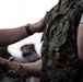 31st MEU Commanding Officer awards Marines in MAGTF Formation