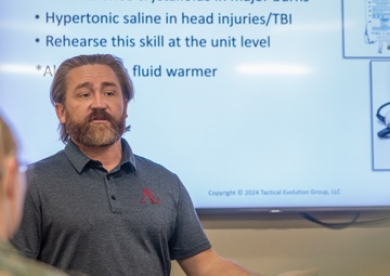 Dutch Marines attends a prolonged casualty care class