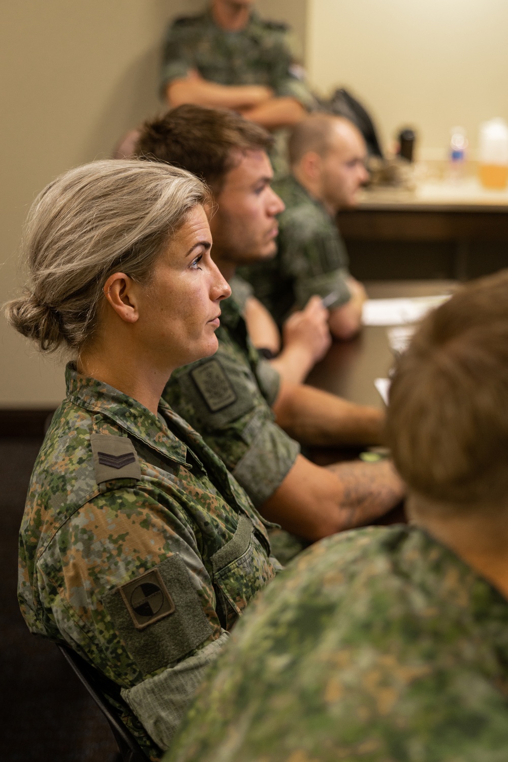 Dutch Marines attends a prolonged casualty care class