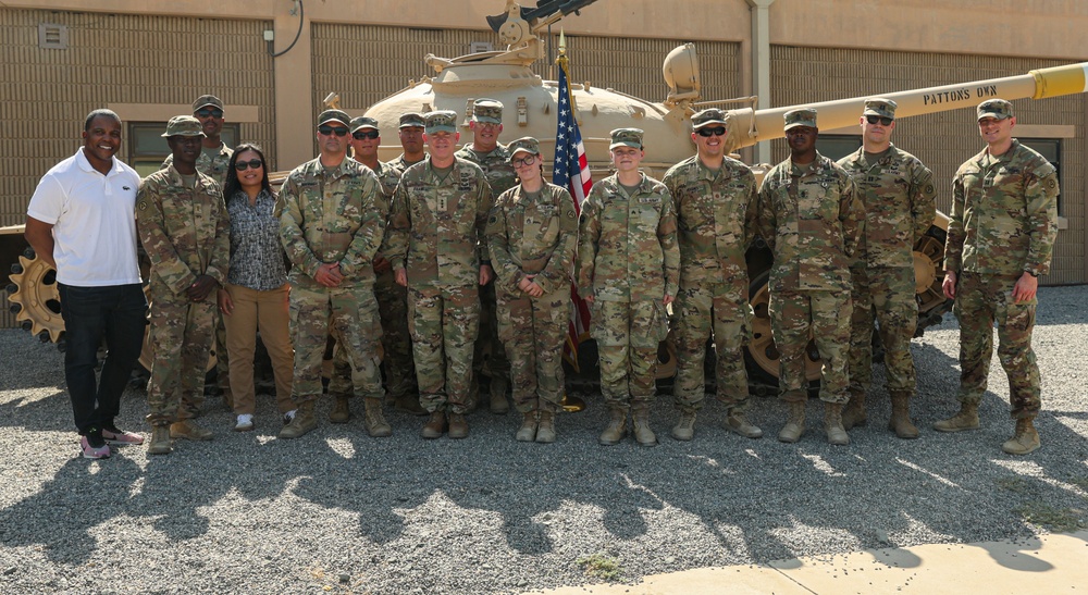 Lieutenant General Patrick Frank administers reenlistment