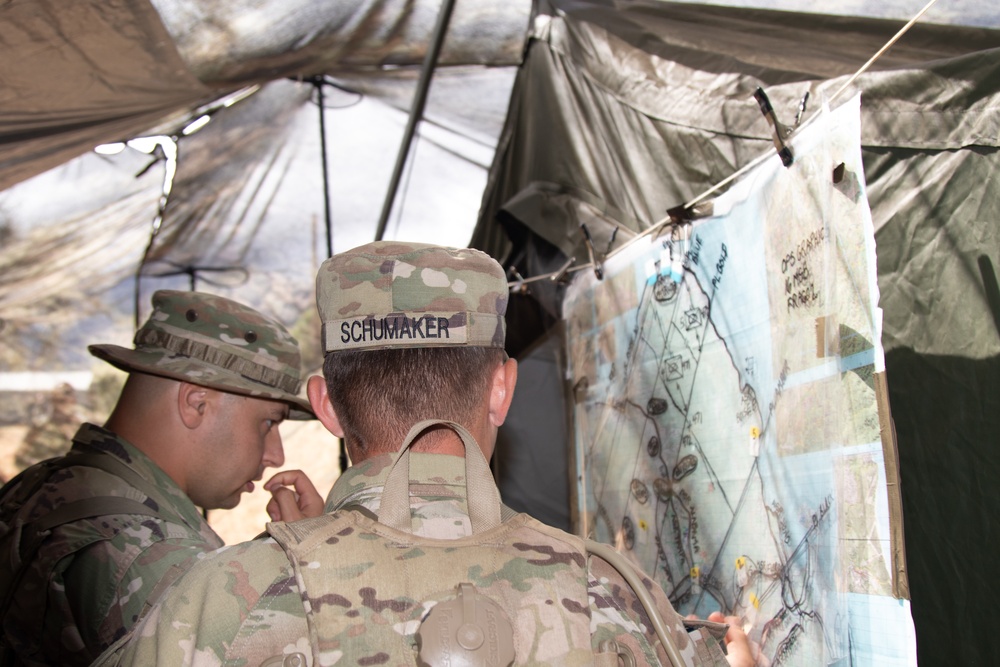 5th SFAB Conducts Land Navigation Training