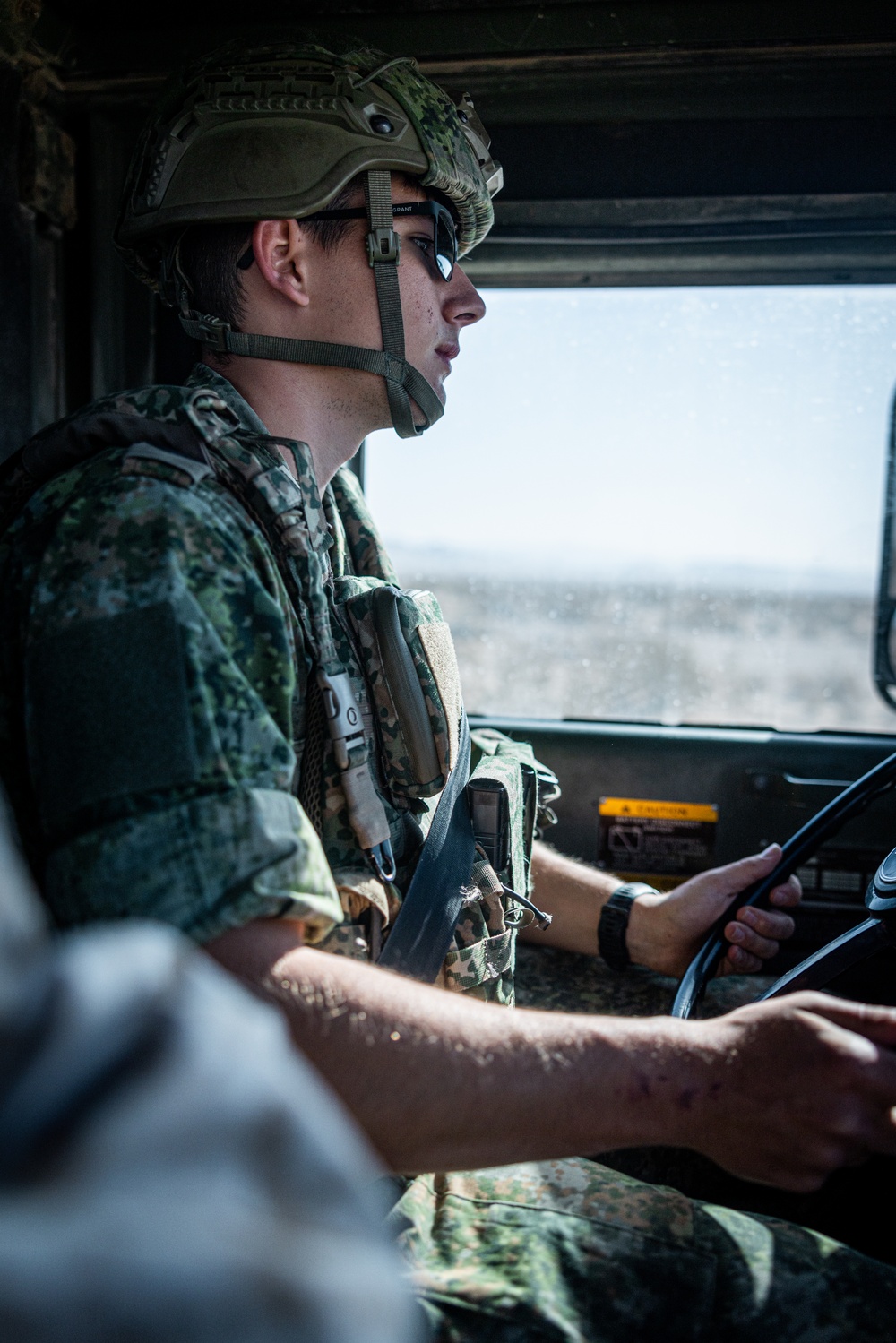 Dutch Marines participate in an MTVR Course