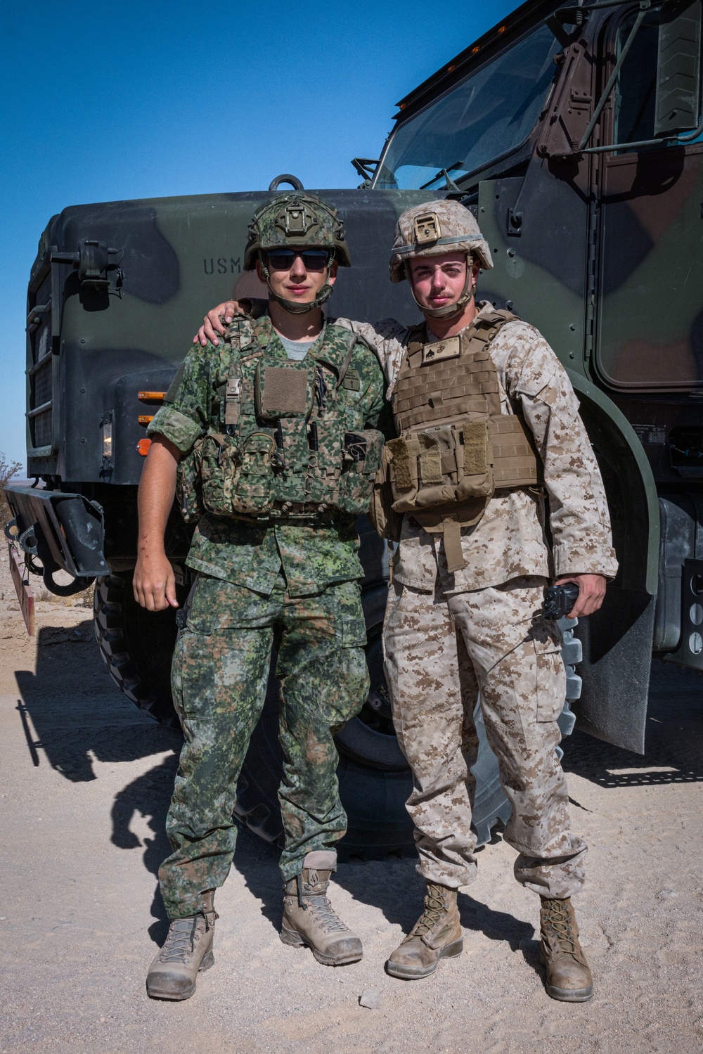 Dutch Marines participate in an MTVR Course