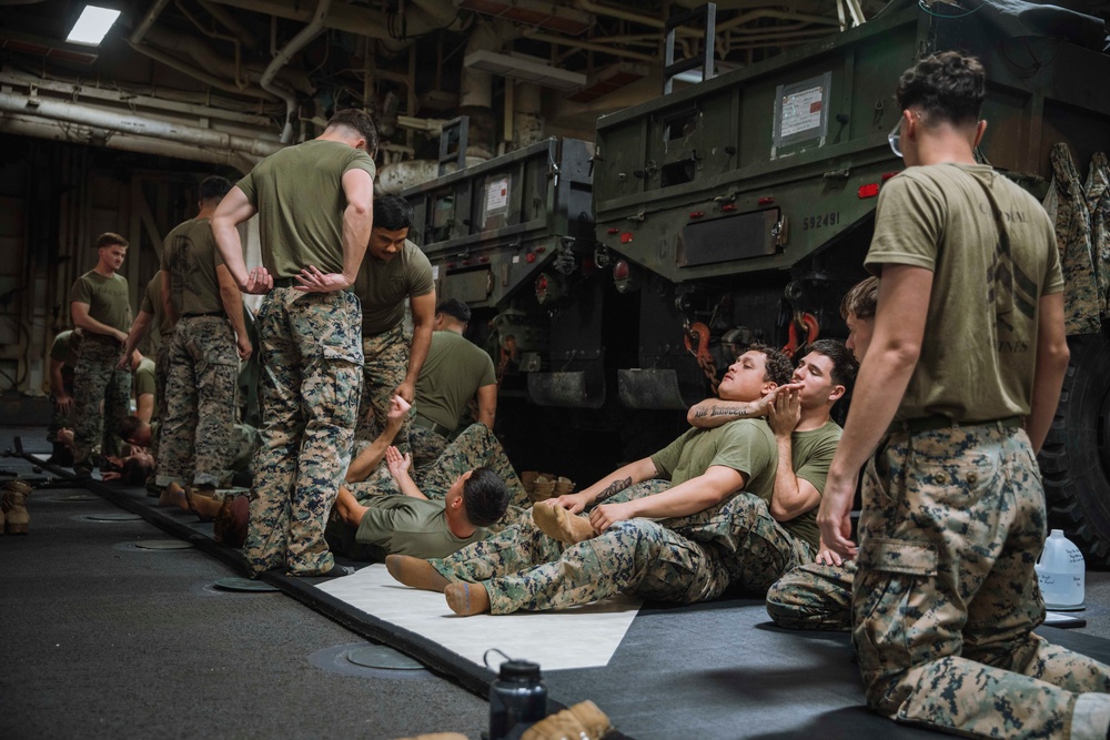 BLT 1/5 Conducts Nonlethal Weapons, Hand-to-Hand Combat Training