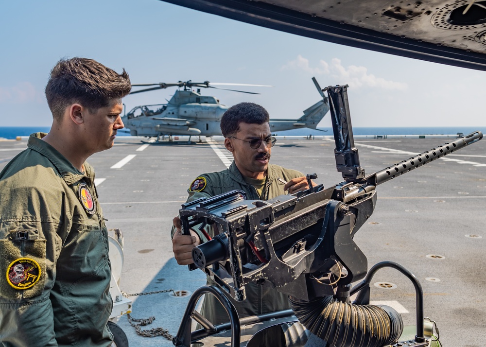 VMM-165 (Rein.) Marines Conduct Aviation Ordnance Ops Aboard USS Miguel Keith