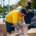 Sailors Prepare Consummables in Support of Hurricane Helene Relief