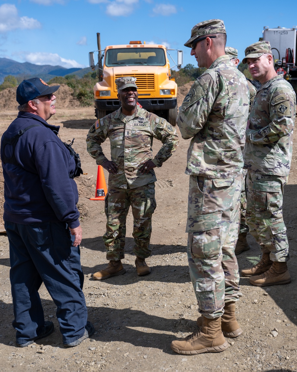 USACE Civil Works and Emergency Operations Deputy Commanding General visits Swannanoa, NC