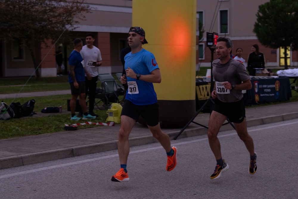 Vicenza military community participates in the Army Ten Miler Shadow Run