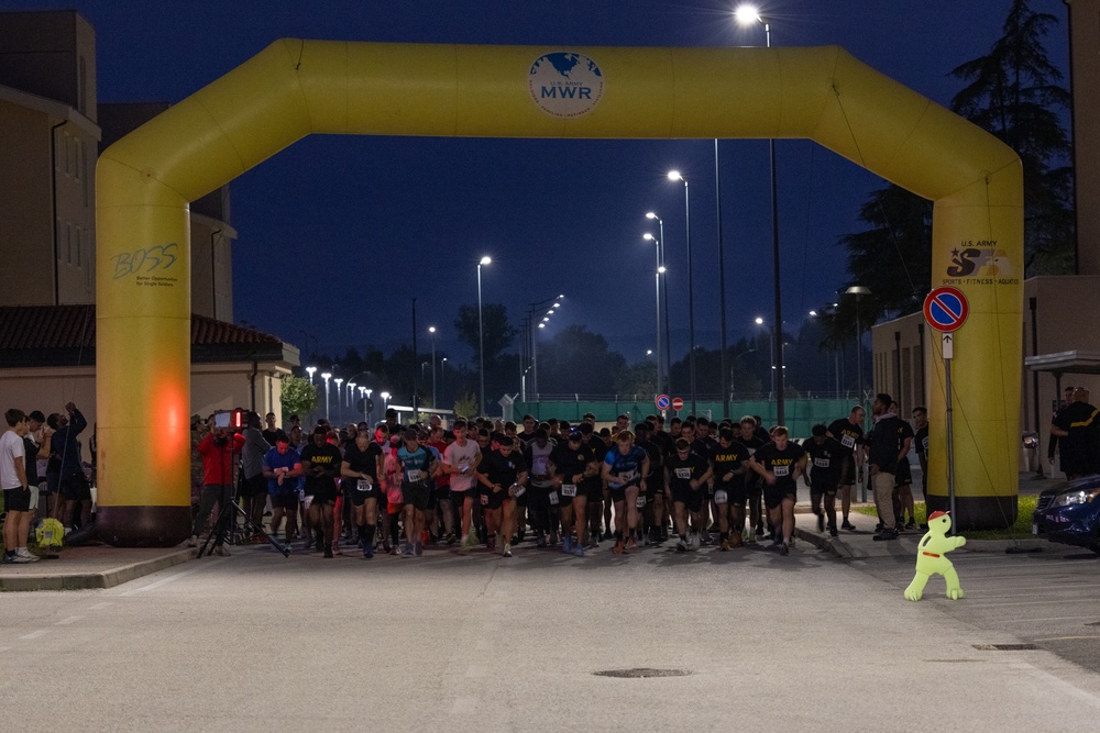Vicenza military community participates in the Army Ten Miler Shadow Run