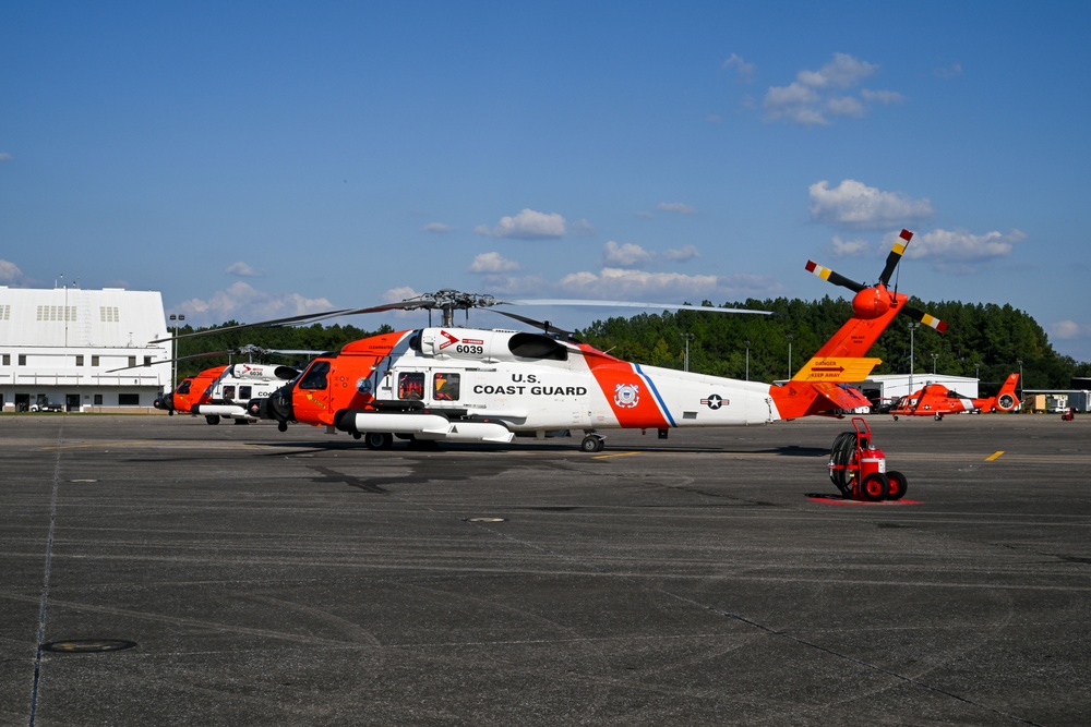 Coast Guard Air Station Clearwater aircrews arrive in ATC Mobile