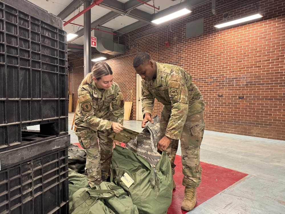 188th Logistics Readiness Squadron conducts Mobility Gear inventory