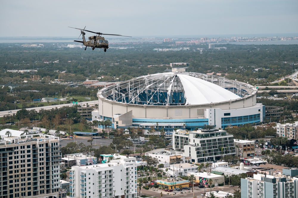 NGB visits FLNG Soldiers, Airmen During Hurricane Milton Operations