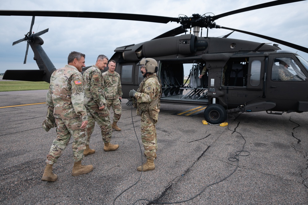 NGB visits FLNG Soldiers, Airmen During Hurricane Milton Operations