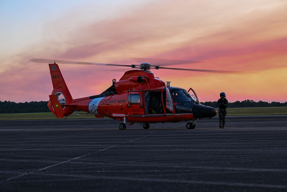 Coast Guard MH60 training flight