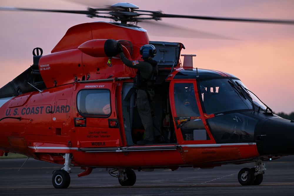 Coast Guard MH60 training flight