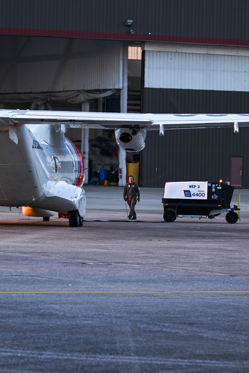 Coast Guard HC-144 training flight