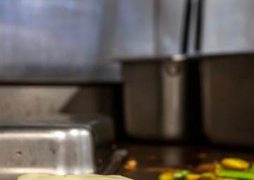 131st Force Support serves lunch at the In-flight Kitchen