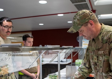 131st Force Support serves lunch at the In-flight Kitchen