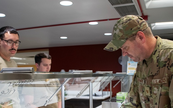 131st Force Support serves lunch at the In-flight Kitchen