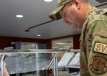 131st Force Support serves lunch at the In-flight Kitchen