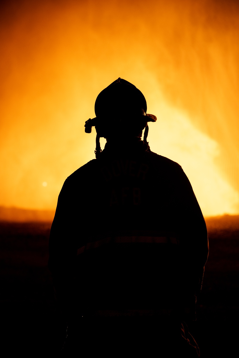 436th CES Fire and Emergency Services conducts night live fire training