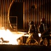436th CES Fire and Emergency Services conducts night live fire training