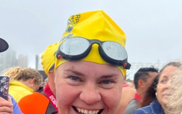 Air Guardsman competes in Alcatraz swim race