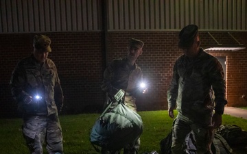 Hoosier Guardsmen stage overnight at Dobbins Air Reserve Base