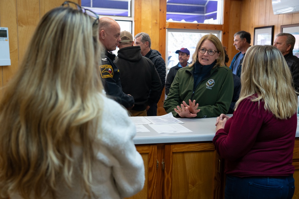 FEMA Administrator and North Carolina Governor Visit Recovery Operations in Western North Carolina