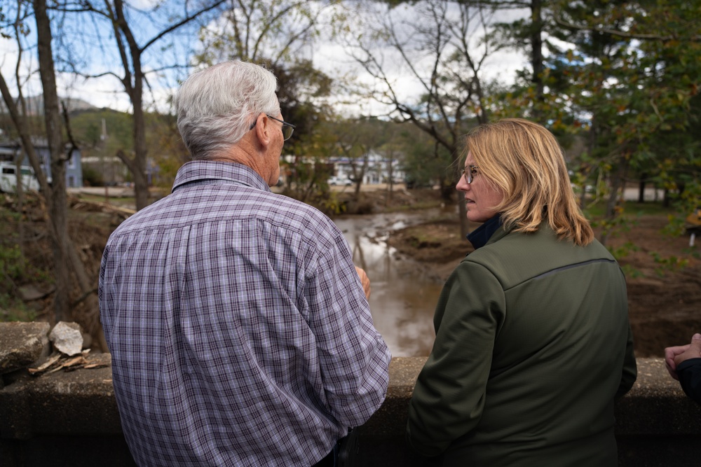 FEMA Administrator and North Carolina Governor Visit Recovery Operations in Western North Carolina