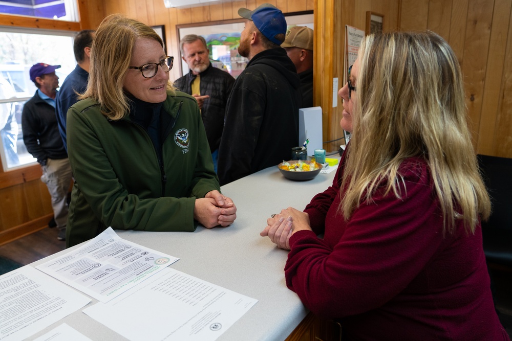 FEMA Administrator and North Carolina Governor Visit Recovery Operations in Western North Carolina