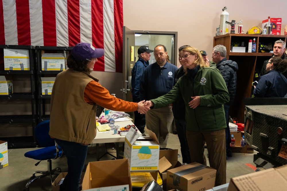 FEMA Administrator and North Carolina Governor Visit Recovery Operations in Western North Carolina