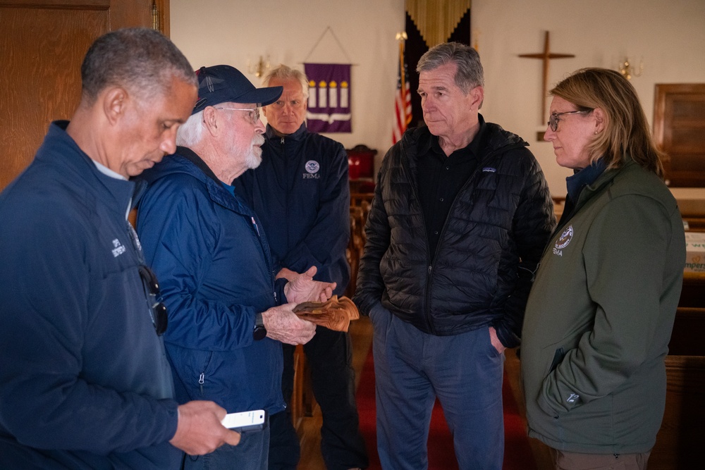 FEMA Administrator and North Carolina Governor Visit Recovery Operations in Western North Carolina