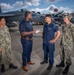 Naval Criminal Investigative Service (NCIS) Special Agent (SA) Kenneth Randle interviewing Aviation Electronics Technician (ATAN) Juan Lamas; ATAN Lucas Di Giacomo and Aviation Ordnancemen First Class (AO1) Jason Spire about an on-going investigation