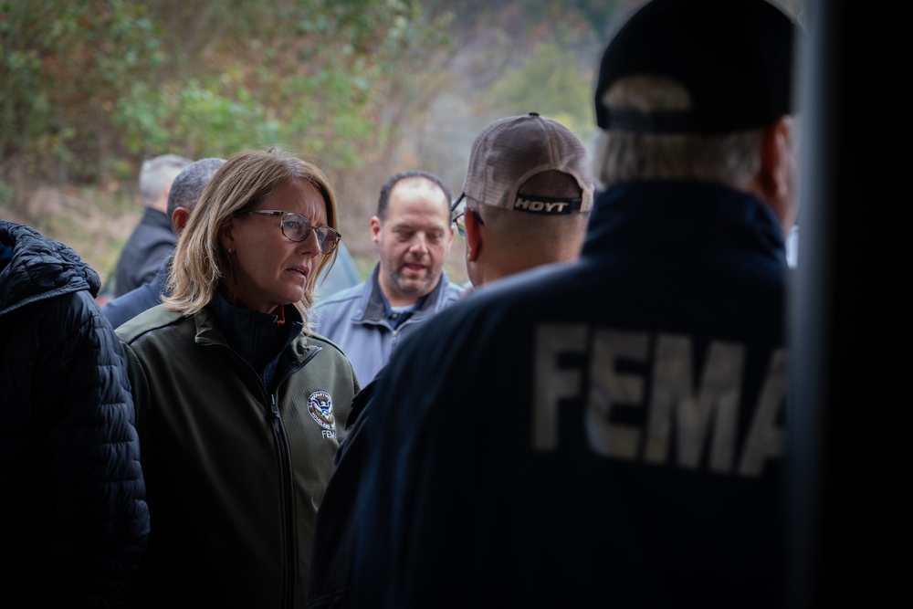 FEMA Administrator and North Carolina Governor Visit Recovery Operations in Western North Carolina