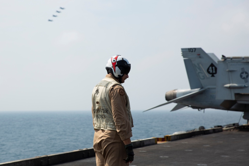 Abraham Lincoln conducts routine flight operations