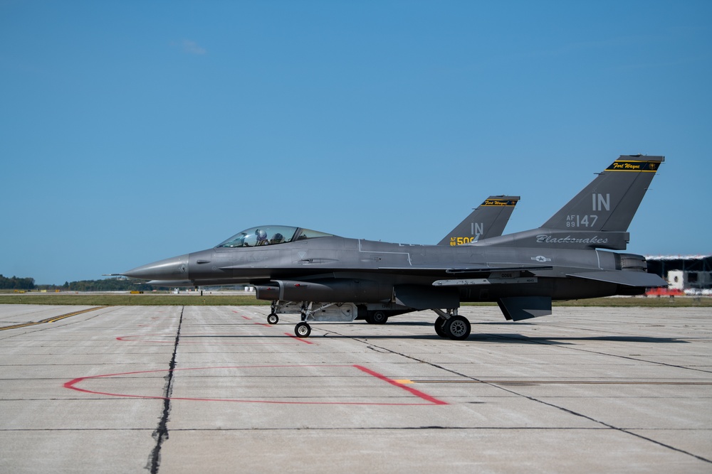Jets Take to the Sky During 122nd FW Drill