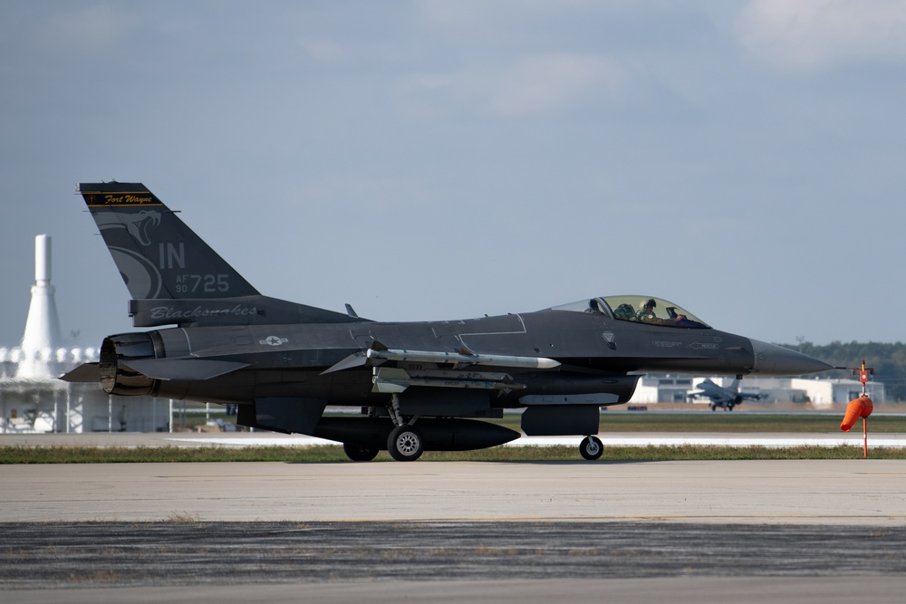 Jets Take to the Sky During 122nd FW Drill