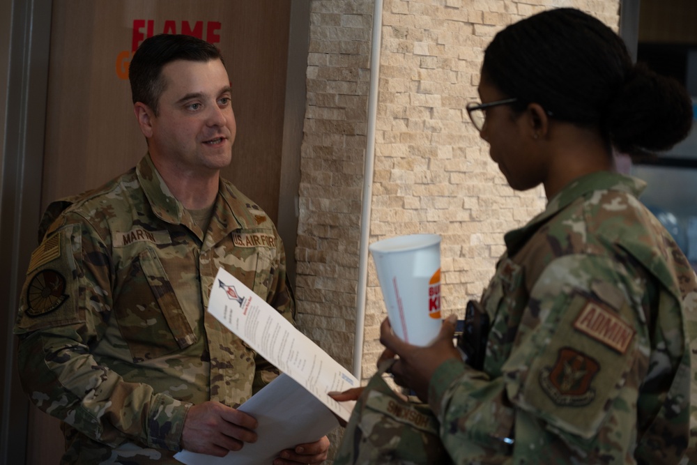 Team Dover First Sergeants care for Airmen during Operation Warm Heart
