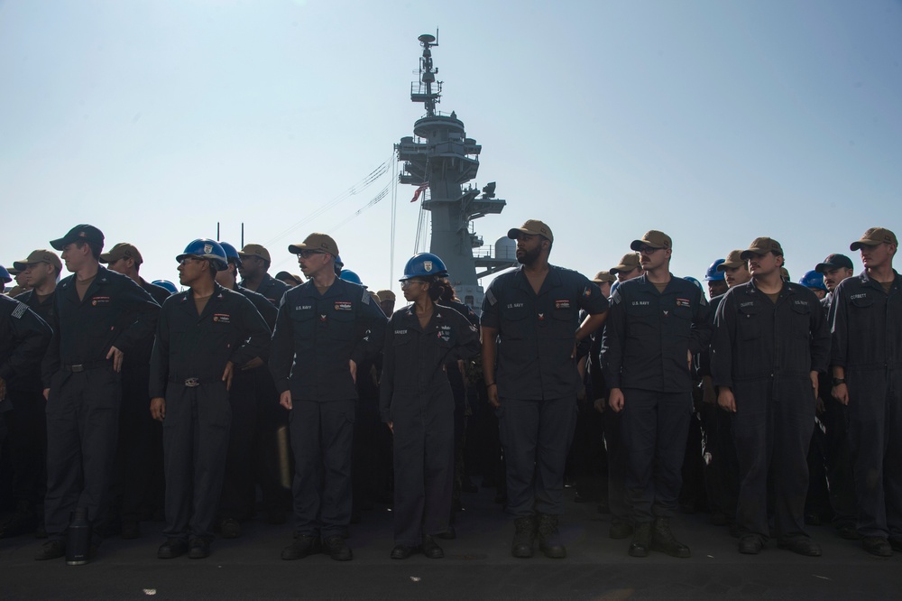 USS ESSEX (LHD 2) All Hands Call