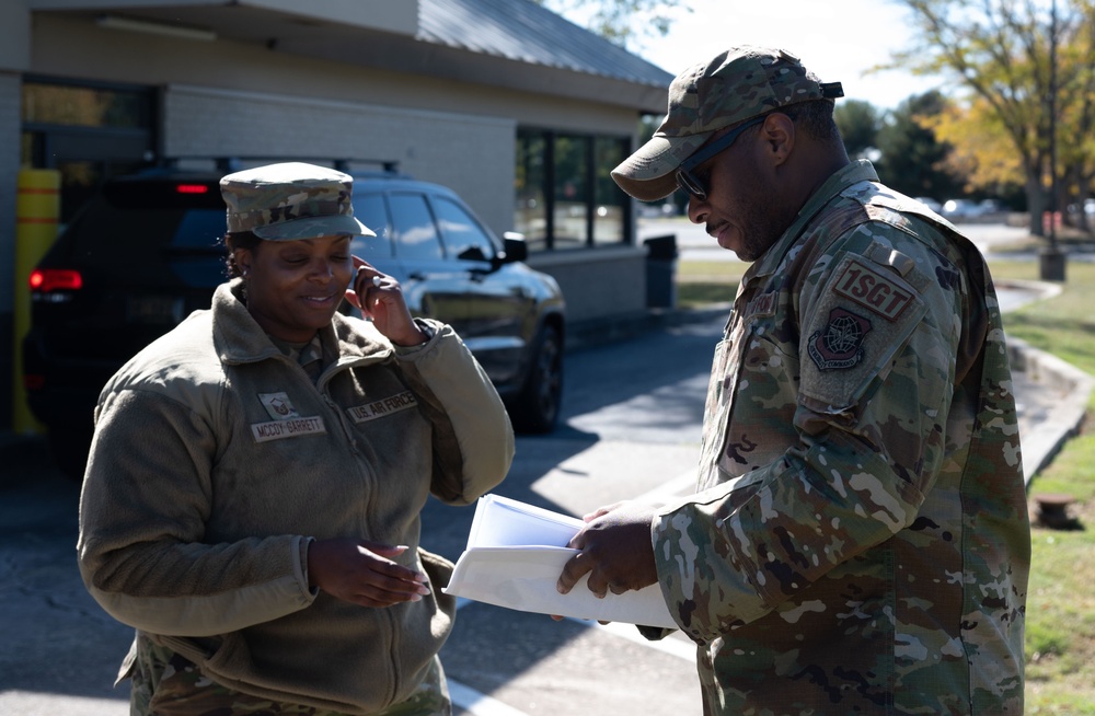 Team Dover First Sergeants care for Airmen during Operation Warm Heart
