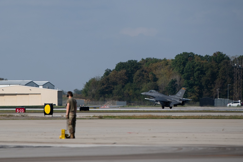 Jets Take to the Sky During 122nd FW Drill
